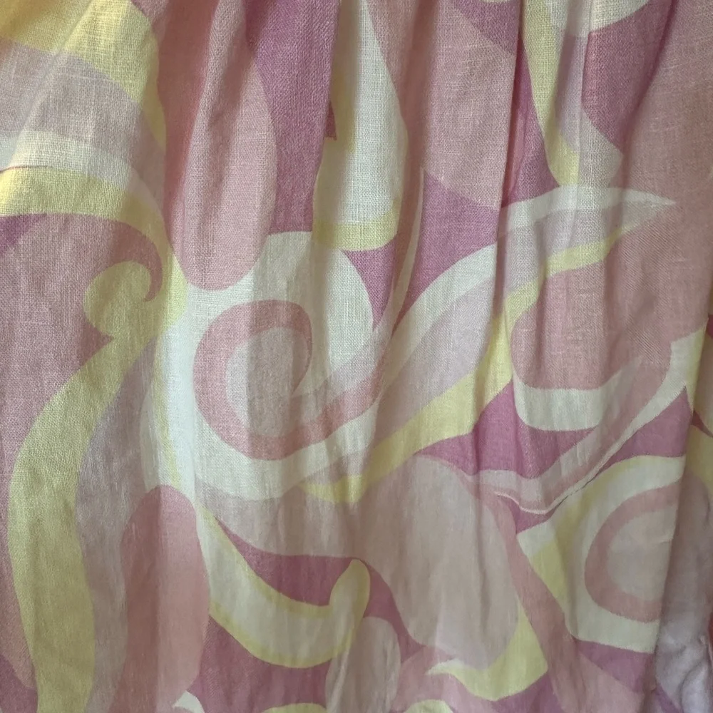 Hill House Elizabeth Short Nap Dress Candy Kaleidoscope Linen - Picture 2 of 6